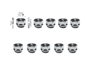 Simoni Racing - ΠΑΞΙΜΑΔΙ ΚΩΝΙΚΟ 12χ1,25 (17mm) (19) 10ΤΕΜ.