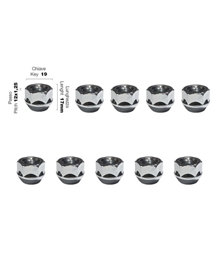 Simoni Racing - ΠΑΞΙΜΑΔΙ ΚΩΝΙΚΟ 12χ1,25 (17mm) (19) 10ΤΕΜ.