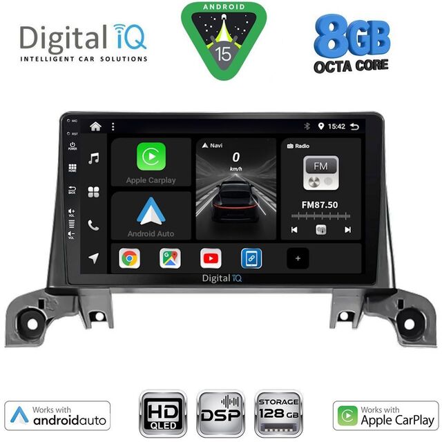 DIGITAL IQ BXF 18519_CPAA (9inc) MULTIMEDIA TABLET for PEUGEOT 3008 - 5008 mod. 2016-2024