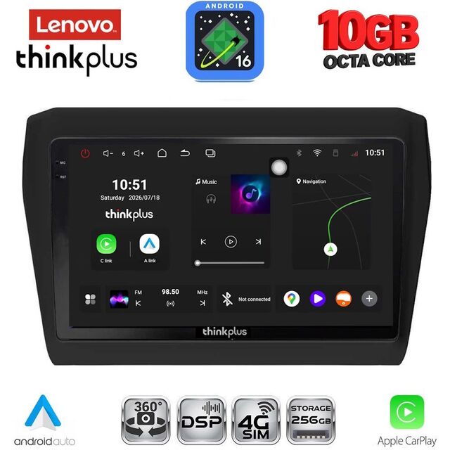 LENOVO LTM 11686_CPA (9inc) MULTIMEDIA TABLET for SUZUKI SWIFT mod. 2017-2023