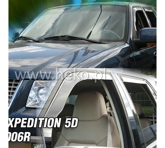 ΑΝΕΜΟΘΡΑΥΣΤΕΣ ΓΙΑ FORD EXPEDITION 5D 2003-2006 ΖΕΥΓΑΡΙ ΑΠΟ ΕΥΚΑΜΠΤΟ ΦΙΜΕ ΠΛΑΣΤΙΚΟ HEKO - 2 ΤΕΜ.