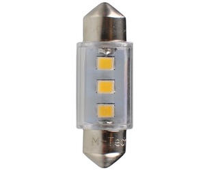 ΛΑΜΠΑΚΙΑ ΠΛΑΦΟΝΙΕΡΑΣ C5W/C10W 12V SV8.5 36mm 0,38W 3xSMD2835 LED OSRAM ΛΕΥΚΟ  BLISTER 2ΤΕΜ. M-TECH