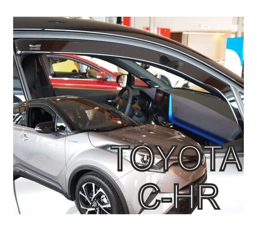ΑΝΕΜΟΘΡΑΥΣΤΕΣ ΓΙΑ TOYOTA C-HR 5D 2016+ ΖΕΥΓΑΡΙ ΑΠΟ ΕΥΚΑΜΠΤΟ ΦΙΜΕ ΠΛΑΣΤΙΚΟ HEKO - 2 ΤΕΜ.