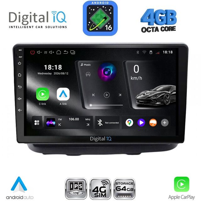 DIGITAL IQ RTG 6135_CPA (10inc) MULTIMEDIA TABLET for FIAT DOBLO mod. 2002-2009