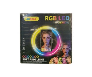 RING LIGHT 8'' RGB ANDOWL Q-MG35