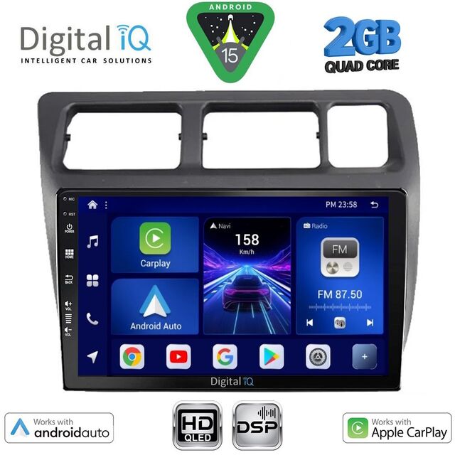 DIGITAL IQ BXC 3710_CPAA (9inc) MULTIMEDIA TABLET for TOYOTA COROLLA mod. 1992-1997