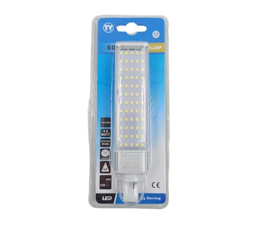 LED ΛΑΜΠΑ ΓΙΑ ΝΤΟΥΙ G24 12W/6500K RH-12W