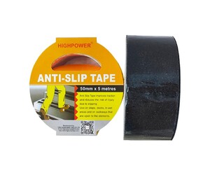 ΑΝΤΙΟΛΙΣΘΗΤΙΚΗ ΜΑΥΡΗ ΤΑΙΝΙΑ ΑΣΦΑΛΕΙΑΣ 50mm*5m HT-05569