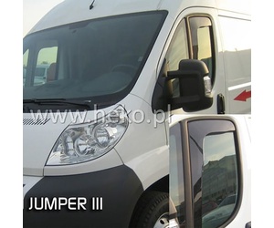Heko – Ανεμοθραύστες Εμπρός για Fiat Ducato 2006> / Citroen Jumper III 2006> / Peugeot Boxer II/III 2006> / Opel Movano C 2021> / Toyota ProAce MAX 2024> για βελτιωμένη ροή αέρα και άνεση με εύκαμπτο φιμέ πλαστικό – 1 Σετ (ΑΝΕΜ.15147/VAN)