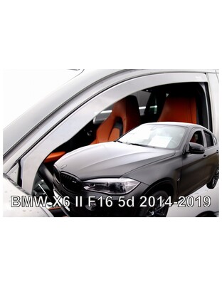 ΑΝΕΜΟΘΡΑΥΣΤΕΣ ΓΙΑ BMW X6 F16 5D 2014-2019  ΖΕΥΓΑΡΙ ΑΠΟ ΕΥΚΑΜΠΤΟ ΦΙΜΕ ΠΛΑΣΤΙΚΟ HEKO - 2 ΤΕΜ.