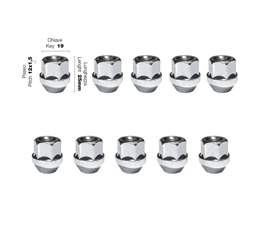 Simoni Racing - ΠΑΞΙΜΑΔΙ ΚΩΝΙΚΟ 12χ1,50 (25mm) (19) 10ΤΕΜ.