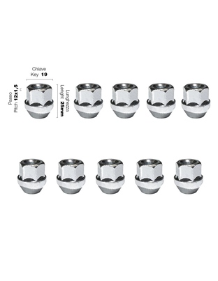 Simoni Racing - ΠΑΞΙΜΑΔΙ ΚΩΝΙΚΟ 12χ1,50 (25mm) (19) 10ΤΕΜ.