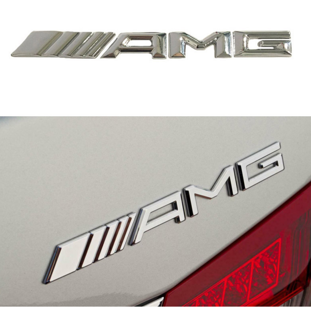 Αυτοκόλλητο χρώμιο μεταλλικό - AMG