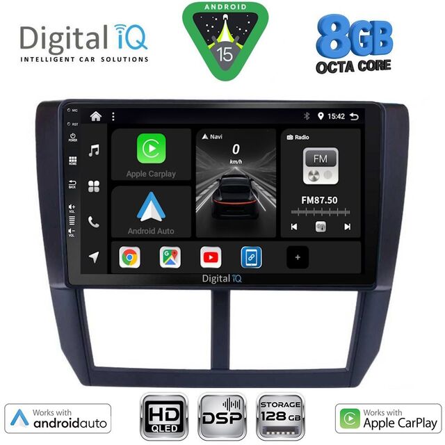 DIGITAL IQ BXF 18662_CPAA (9inc) MULTIMEDIA TABLET for SUBARU FORESTER - IMPREZA - XV mod. 2008-2013