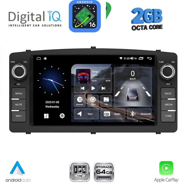 DIGITAL IQ BLE 310_CPA (7" DECK) MULTIMEDIA OEM for TOYOTA COROLLA mod. 2000-2006