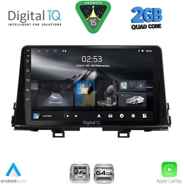 DIGITAL IQ RSD 1310_CPA (9inc) MULTIMEDIA TABLET for KIA PICANTO mod. 2021-2026