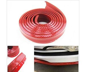 Lip spoiler universal κόκκινο look carbon