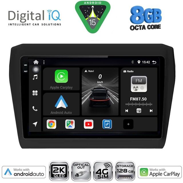 DIGITAL IQ BXK 20686_CPAA (9inc) MULTIMEDIA TABLET for SUZUKI SWIFT mod. 2017-2023