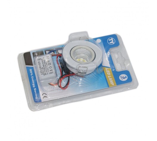 LED ΣΠΟΤ ΧΩΝΕΥΤΟ COB 3W 270Lm 6000K LI-LA-6635