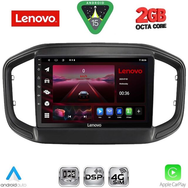 LENOVO LVF 5147_CPA (9inc) MULTIMEDIA TABLET for FIAT STRADA mod. 2020-2026