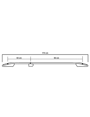 ΜΠΑΡΕΣ ΟΡΟΦΗΣ ΓΙΑ FIAT DOBLO 2010-2022 / OPEL COMBO 2010-2018 ΠΑΡΑΛΛΗΛΕΣ ΑΛΟΥΜΙΝΙΟΥ L1 ΑΣΗΜΙ