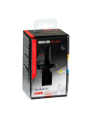 H4 9-32V 3000-10.000K 2.250lm 25W P43t HALO LED PRO-BIKE 1 12LED ZES 1ΤΕΜ. LED KIT