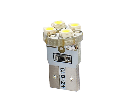 T10 W5W 12V W2,1x9,5d LED 4xSMD3528 ΛΕΥΚΟ (ΚΑΡΦΩΤΟ ΑΚΑΛΥΚΟ) 1ΤΕΜ. M-TECH