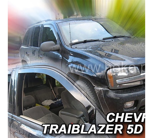 ΑΝΕΜΟΘΡΑΥΣΤΕΣ ΓΙΑ CHEVROLET TRAIBLAZER 5D 2002-2009  ΖΕΥΓΑΡΙ ΑΠΟ ΕΥΚΑΜΠΤΟ ΦΙΜΕ ΠΛΑΣΤΙΚΟ HEKO - 2 ΤΕΜ.
