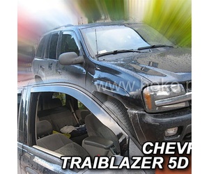 ΑΝΕΜΟΘΡΑΥΣΤΕΣ ΓΙΑ CHEVROLET TRAIBLAZER 5D 2002-2009  ΖΕΥΓΑΡΙ ΑΠΟ ΕΥΚΑΜΠΤΟ ΦΙΜΕ ΠΛΑΣΤΙΚΟ HEKO - 2 ΤΕΜ.