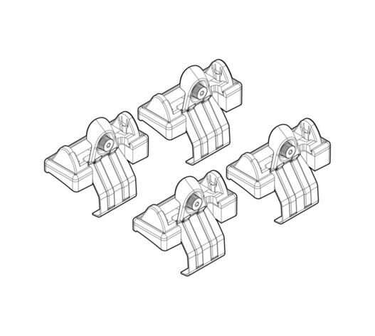 ΑΚΡΑ ΓΙΑ ΜΠΑΡΕΣ NORDRIVE ΓΙΑ FORD FIESTA 3D 11/02-08/08 KIT