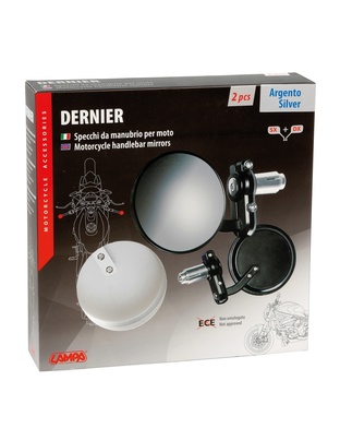 ΚΑΘΡΕΠΤΕΣ ΣΕ ΘΕΣΗ ΑΝΤΙΒΑΡΟΥ ΜΟΤΟ DERNIER 80mm 13-18mm  ΧΡΩΜΙΟ -2 ΤΕΜ.