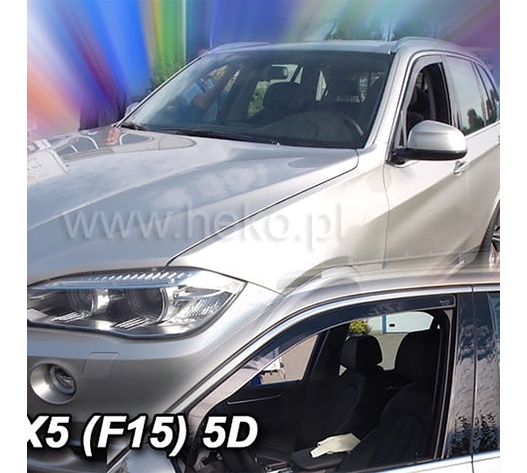 ΑΝΕΜΟΘΡΑΥΣΤΕΣ ΓΙΑ BMW X5 F15 5D 2013-2018 ΖΕΥΓΑΡΙ ΑΠΟ ΕΥΚΑΜΠΤΟ ΦΙΜΕ ΠΛΑΣΤΙΚΟ HEKO - 2 ΤΕΜ.