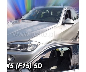 ΑΝΕΜΟΘΡΑΥΣΤΕΣ ΓΙΑ BMW X5 F15 5D 2013-2018 ΖΕΥΓΑΡΙ ΑΠΟ ΕΥΚΑΜΠΤΟ ΦΙΜΕ ΠΛΑΣΤΙΚΟ HEKO - 2 ΤΕΜ.