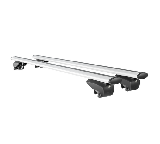ΜΠΑΡΕΣ ΟΡΟΦΗΣ ΑΛΟΥΜΙΝΙΟΥ BLADE L SILVER 127cm ΜΕ ΑΚΡΑ GAMMA FLAT ΓΙΑ FLUSH / STANDARD RAILS MENABO - 2 ΤΕΜ.