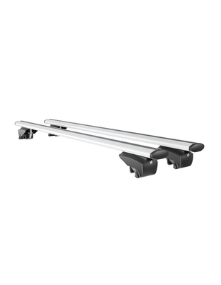 ΜΠΑΡΕΣ ΟΡΟΦΗΣ ΑΛΟΥΜΙΝΙΟΥ BLADE L SILVER 127cm ΜΕ ΑΚΡΑ GAMMA FLAT ΓΙΑ FLUSH / STANDARD RAILS MENABO - 2 ΤΕΜ.