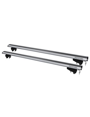 MENABO ΜΠΑΡΕΣ ΟΡΟΦΗΣ ΑΛΟΥΜΙΝΙΟΥ LINCE XL SILVER 135 cm ΣΕ ΑΣΗΜΙ ΧΡΩΜΑ ΓΙΑ Peugeot 308 (P52/Mk3) Station Wagon 5 doors 2021> ΜΕ FLUSH RAILS - 2 ΤΕΜ (8880/MB)