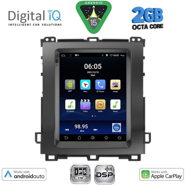 DIGITAL IQ BXF 5982_CPAA TESLA STYLE  for TOYOTA LANDCRUISER mod. 2003-2009