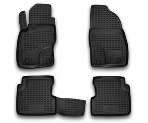 ΠΑΤΑΚΙΑ ΣΕ ΣΚΑΦΗ TPE ΛΑΣΤΙΧΟ ΓΙΑ FORD FOCUS II 2004-2011  ΣΕ ΜΑΥΡΟ ΧΡΩΜΑ NOVLINE - 4 ΤΕΜ.