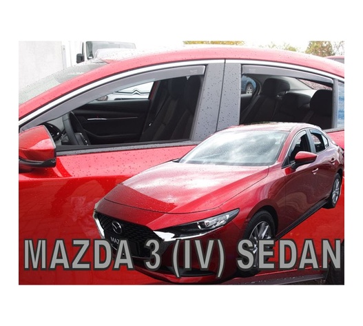 ΑΝΕΜΟΘΡΑΥΣΤΕΣ ΓΙΑ MAZDA 3 4D 2019+ ΣΕΤ ΑΥΤΟΚΙΝΗΤΟΥ ΑΠΟ ΕΥΚΑΜΠΤΟ ΦΙΜΕ ΠΛΑΣΤΙΚΟ HEKO - 4 ΤΕΜ.
