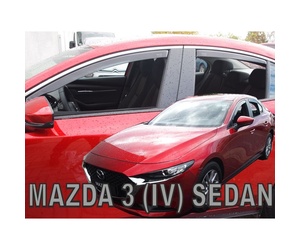 ΑΝΕΜΟΘΡΑΥΣΤΕΣ ΓΙΑ MAZDA 3 4D 2019+ ΣΕΤ ΑΥΤΟΚΙΝΗΤΟΥ ΑΠΟ ΕΥΚΑΜΠΤΟ ΦΙΜΕ ΠΛΑΣΤΙΚΟ HEKO - 4 ΤΕΜ.