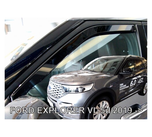 ΑΝΕΜΟΘΡΑΥΣΤΕΣ ΓΙΑ FORD EXPLORER 5D 2019+ ΣΕΤ ΑΥΤΟΚΙΝΗΤΟΥ ΑΠΟ ΕΥΚΑΜΠΤΟ ΦΙΜΕ ΠΛΑΣΤΙΚΟ HEKO - 4 ΤΕΜ.