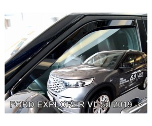 ΑΝΕΜΟΘΡΑΥΣΤΕΣ ΓΙΑ FORD EXPLORER 5D 2019+ ΣΕΤ ΑΥΤΟΚΙΝΗΤΟΥ ΑΠΟ ΕΥΚΑΜΠΤΟ ΦΙΜΕ ΠΛΑΣΤΙΚΟ HEKO - 4 ΤΕΜ.