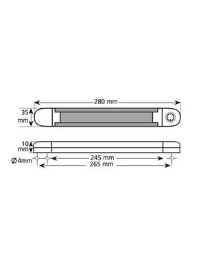ΠΛΑΦΟΝΙΕΡΑ ΛΑΜΠΑ ΕΣΩΤΕΡΙΚΗ LUM-1 12LED ΛΕΥΚΟ 840lm 280mm 1ΤΕΜ.