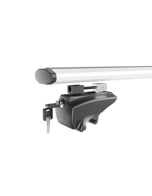 ΜΠΑΡΕΣ ΟΡΟΦΗΣ ΑΛΟΥΜΙΝΙΟΥ BLADE L SILVER 127cm ΜΕ ΑΚΡΑ GAMMA FLAT ΓΙΑ FLUSH / STANDARD RAILS MENABO - 2 ΤΕΜ.