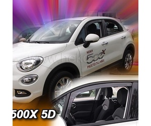 ΑΝΕΜΟΘΡΑΥΣΤΕΣ ΓΙΑ FIAT 500 X 5D 2015-2021 ΖΕΥΓΑΡΙ ΑΠΟ ΕΥΚΑΜΠΤΟ ΦΙΜΕ ΠΛΑΣΤΙΚΟ HEKO - 2 ΤΕΜ.