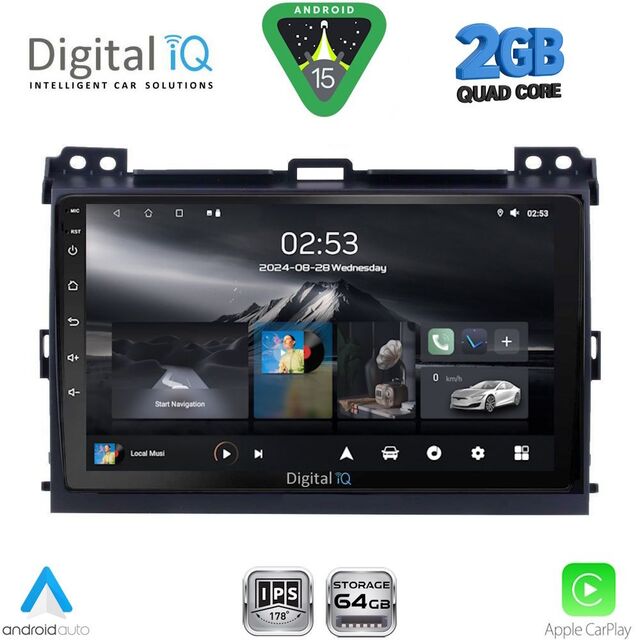 DIGITAL IQ RSD 1723_CPA (9inc) MULTIMEDIA TABLET for TOYOTA LANDCRUISER mod. 2002-2008