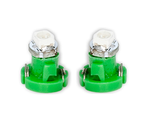 ΛΑΜΠΑΚΙΑ LED T3 12V 1xSMD LED 6.000K ΠΡΑΣΙΝΟ ΦΩΣ 8mm DGA - 2ΤΕΜ.