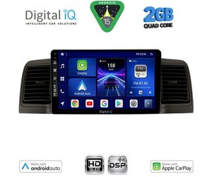 DIGITAL IQ BXC 3712BL_CPAA (9inc) MULTIMEDIA TABLET for TOYOTA COROLLA mod. 2001-2006 (BLACK)