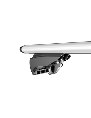 ΜΠΑΡΕΣ ΟΡΟΦΗΣ ΑΛΟΥΜΙΝΙΟΥ BLADE L SILVER 127cm ΜΕ ΑΚΡΑ GAMMA FLAT ΓΙΑ FLUSH / STANDARD RAILS MENABO - 2 ΤΕΜ.