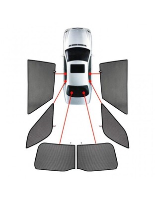 CarShades - ΚΟΥΡΤΙΝΑΚΙΑ  CAR SHADES ΓΙΑ VW GOLF SPORTSVAN 5D 2014-2020 - 6 ΤΕΜ. (PVC.VW-GOSV-5-G)
